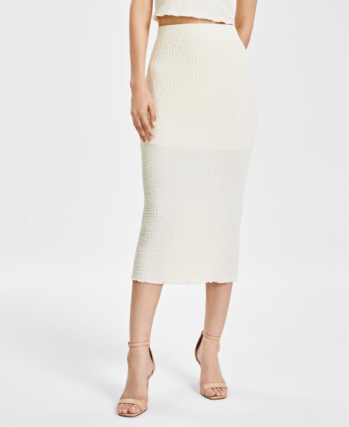 Bar Iii Womens Textured Midi Skirt, Created for Macys product image