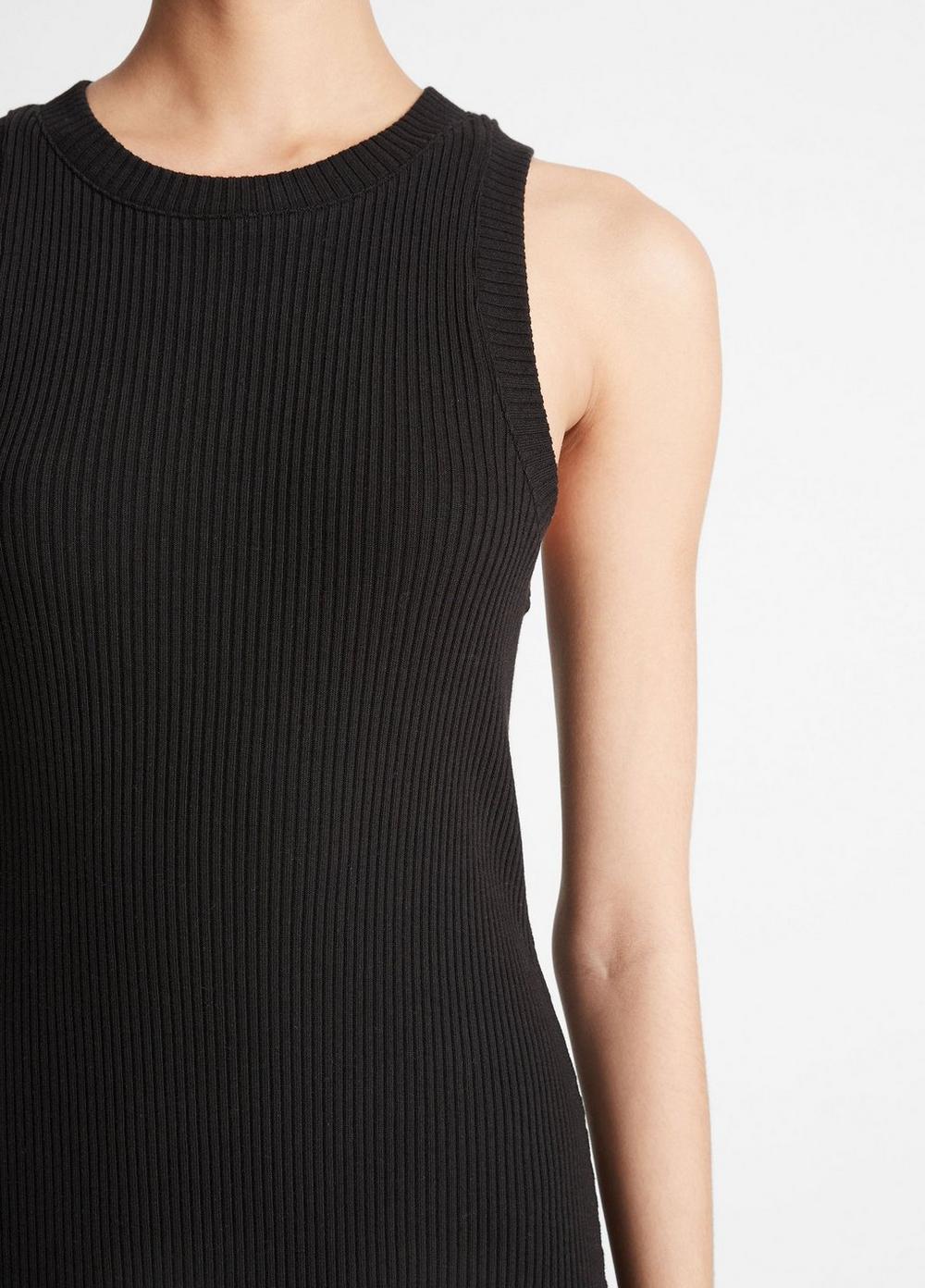 Ribbed High-Neck Tank Dress Product Image