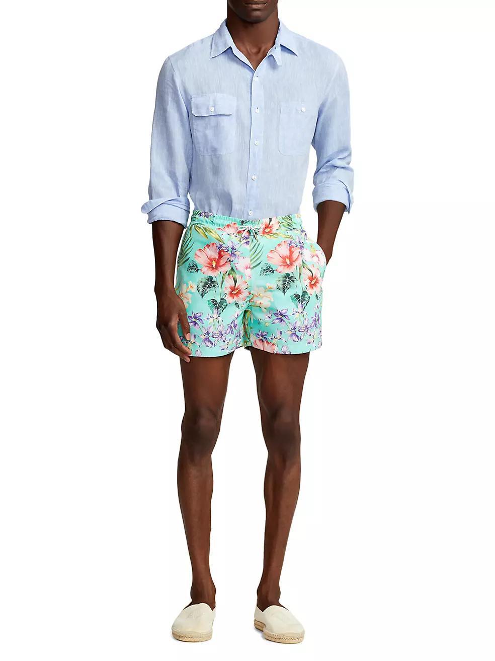 Amalfi Floral Swim Trunks Product Image