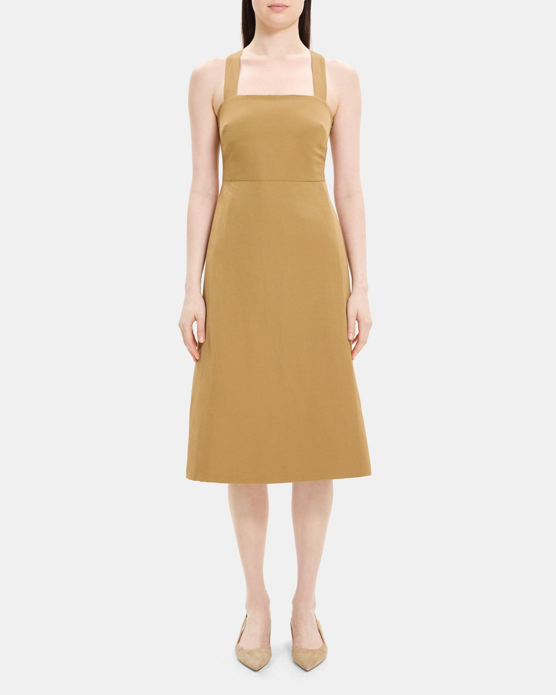 Crossback Dress in Linen-Blend Product Image