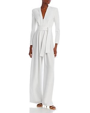 Womens Kieran II Belted Crepe Wide-Leg Jumpsuit Product Image