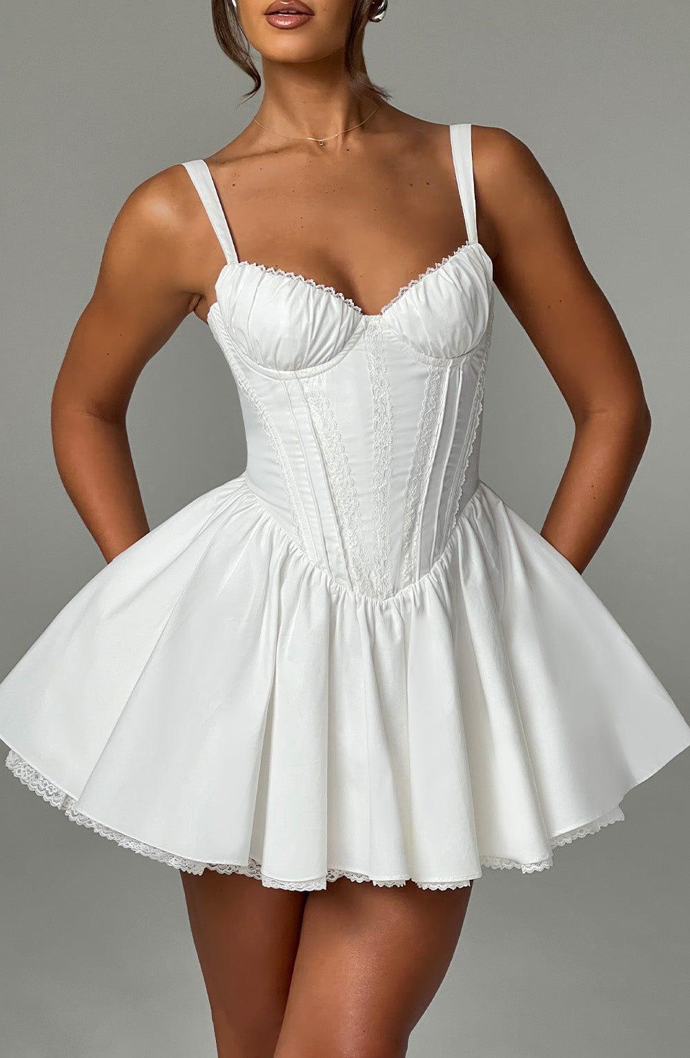 Josie Mini Dress - White Product Image