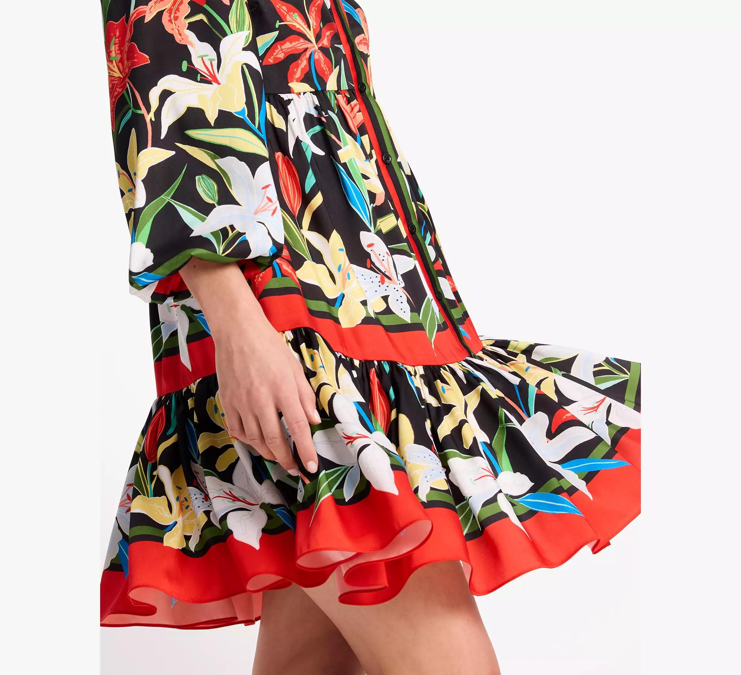 Summer Lilies Twill Dress Product Image