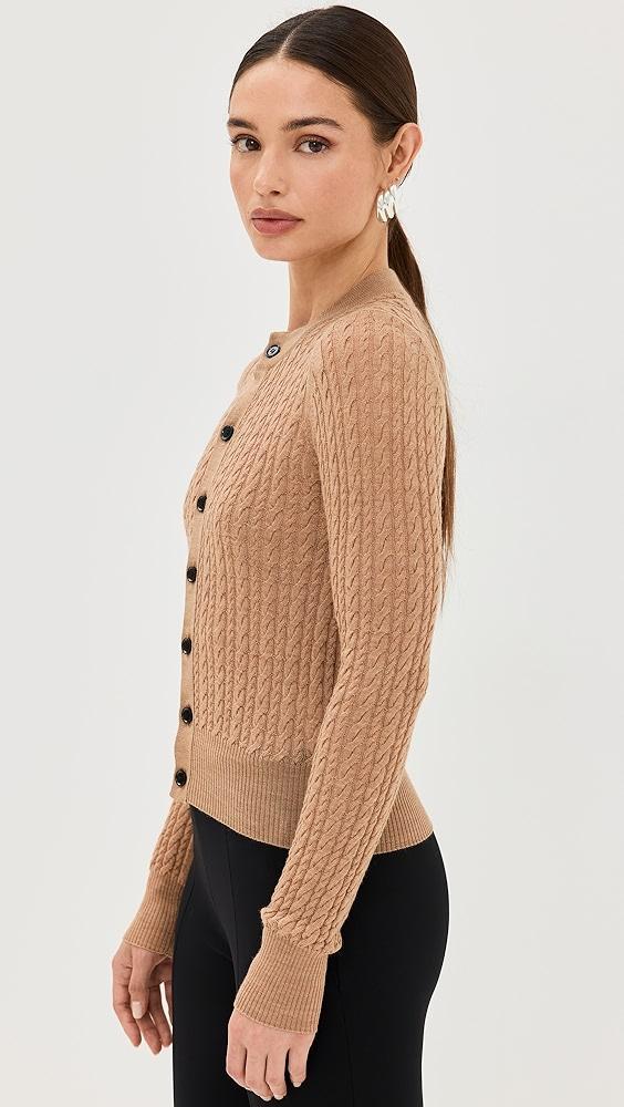 AMI Cable Knit Cardigan | Shopbop Product Image