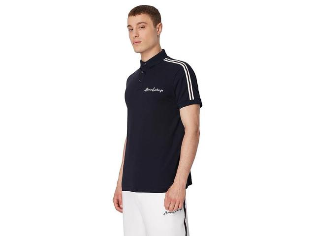 Armani Exchange Piquet Polo Shirt (Deep ) Men's Clothing Product Image