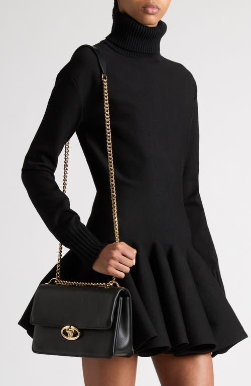 VALENTINO GARAVANI Medium Vlock Logo Shoulder Bag In Black Product Image