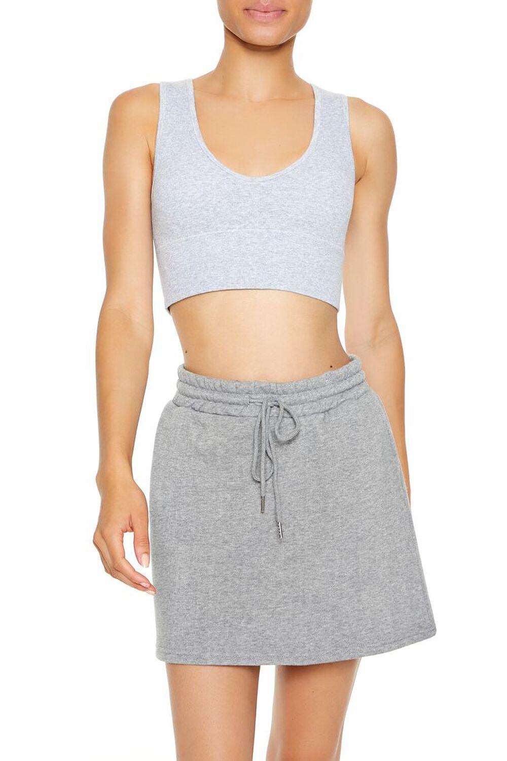 Seamless Heathered Sports Bra | Forever 21 Product Image