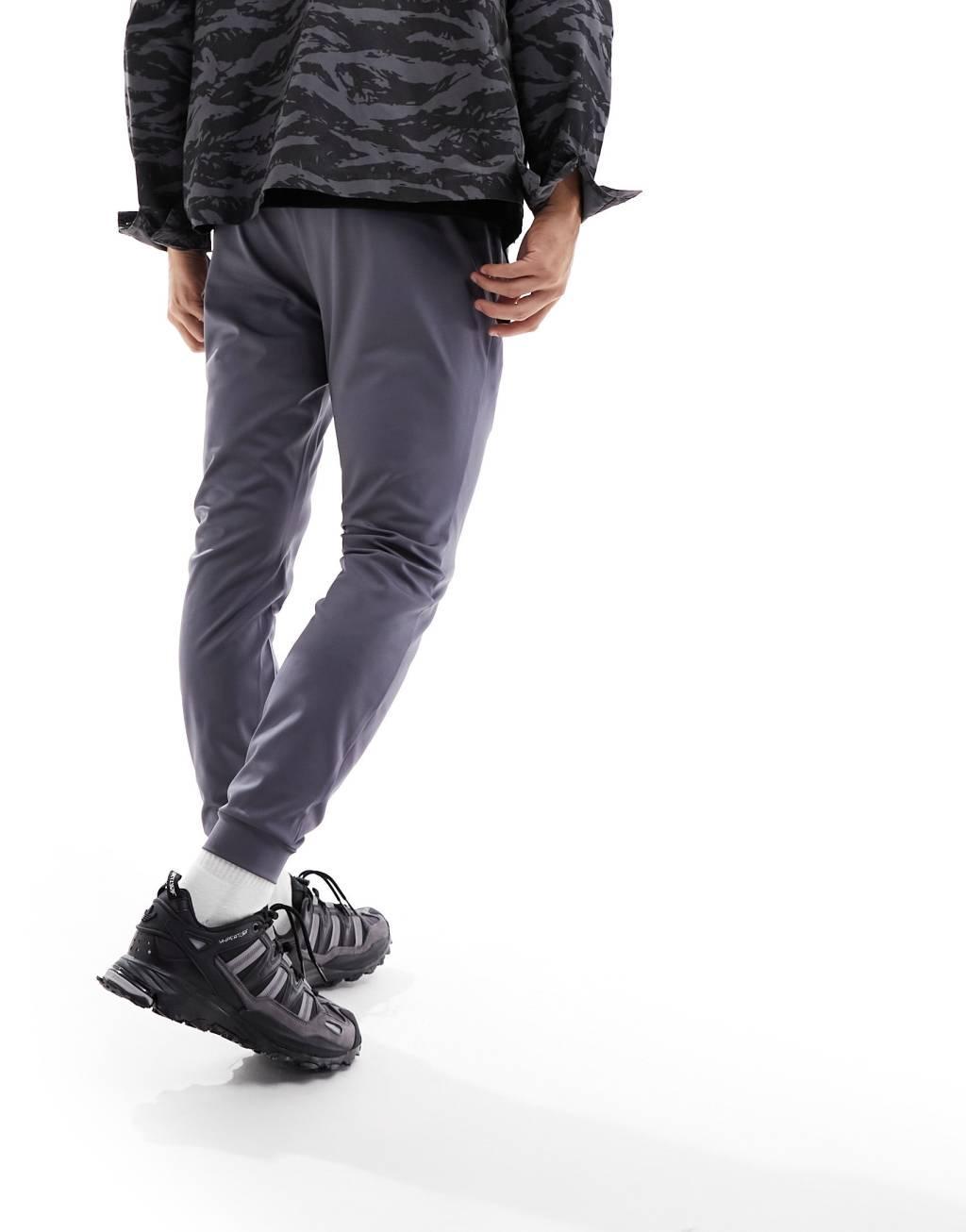 ASOS 4505 Icon training slim sweatpants with quick dry in charcoal gray  Product Image