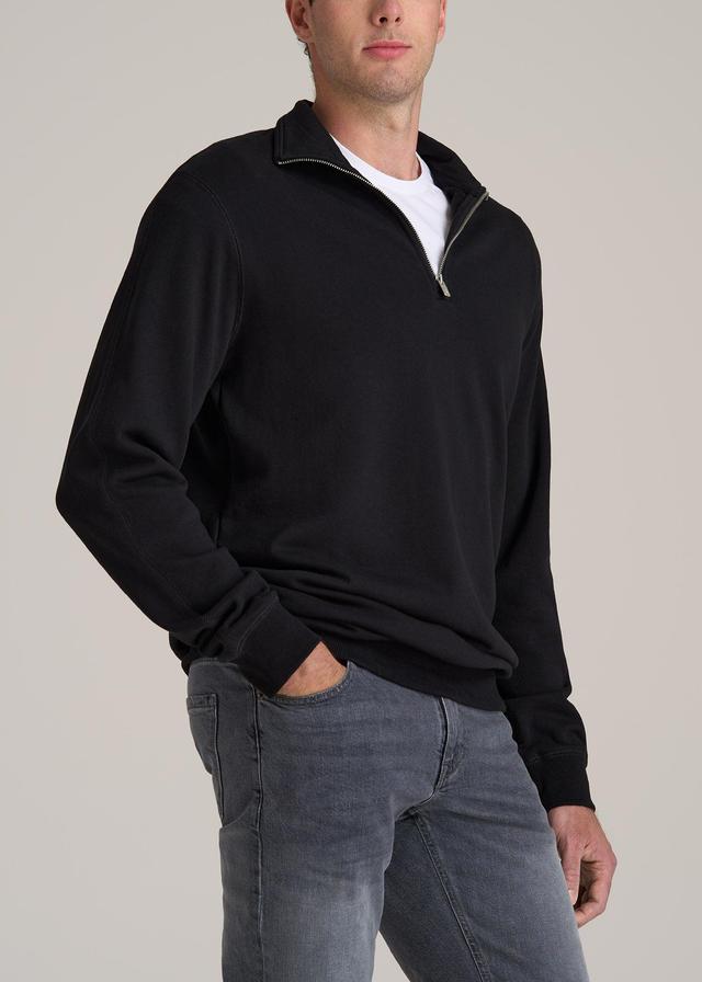 Wearever 2.0 French Terry Quarter-Zip Tall Men's Sweatshirt in Black Male Product Image