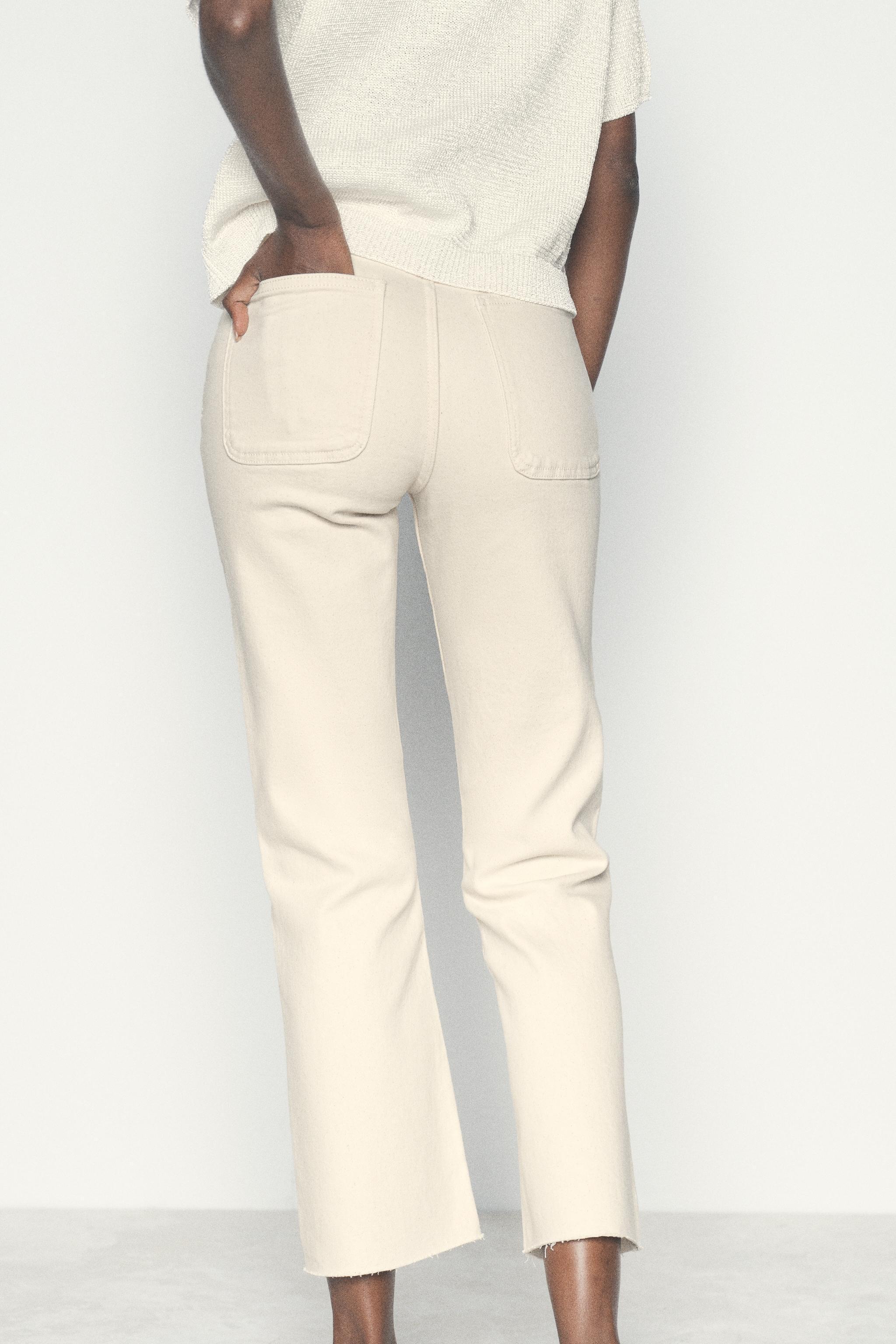 HIGH-WAISTED MINI FLARE JEANS Z1975 Product Image