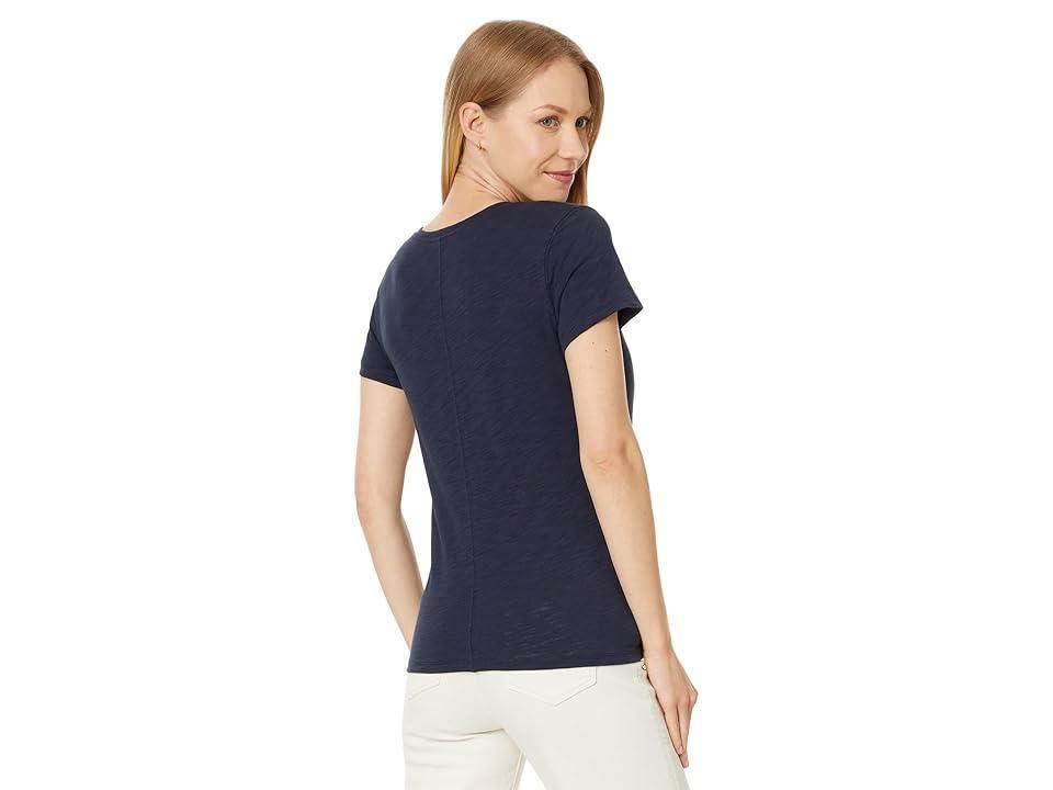 Lilla P V-Neck Short Sleeve Back Seam Tee Women's Clothing Product Image