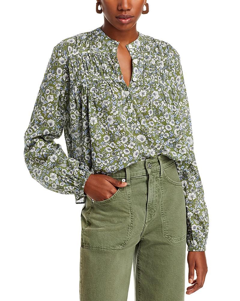 Womens Bonalie Cotton Floral Blouse Product Image