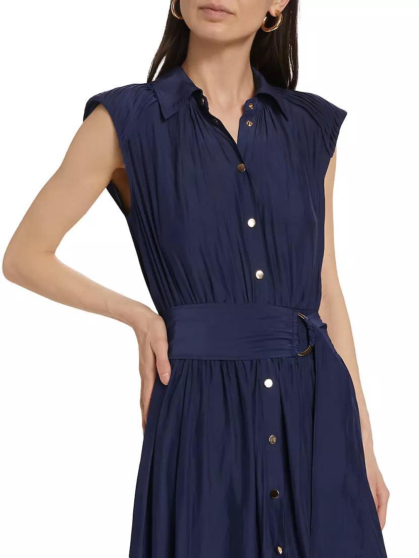 Ivy Belted Sleeveless Shirtdress Product Image