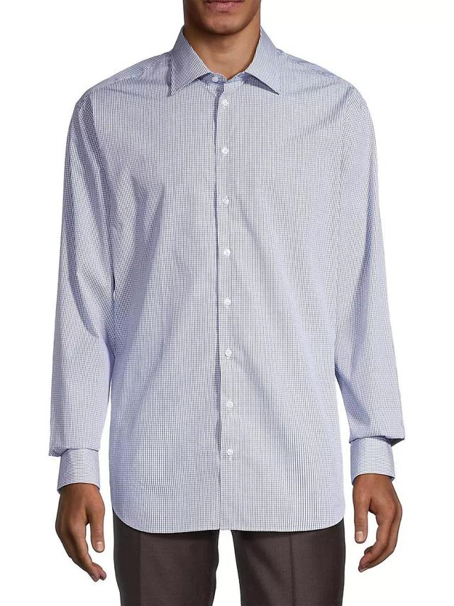 Micro Plaid Dress Shirt Product Image