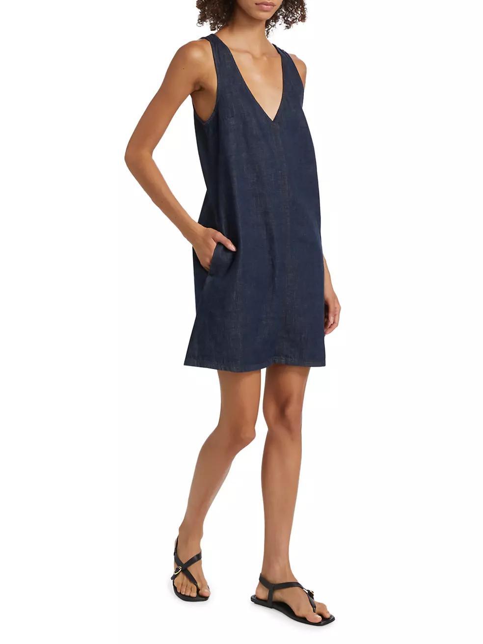 Naia Denim Sleeveless Dress Product Image