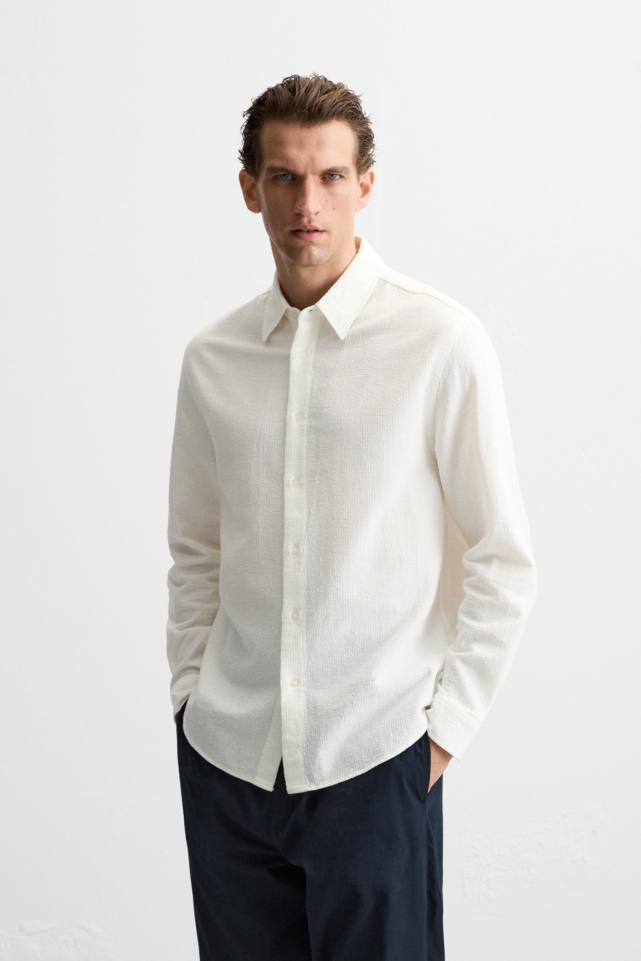 COTTON - LINEN BLEND SHIRT Product Image