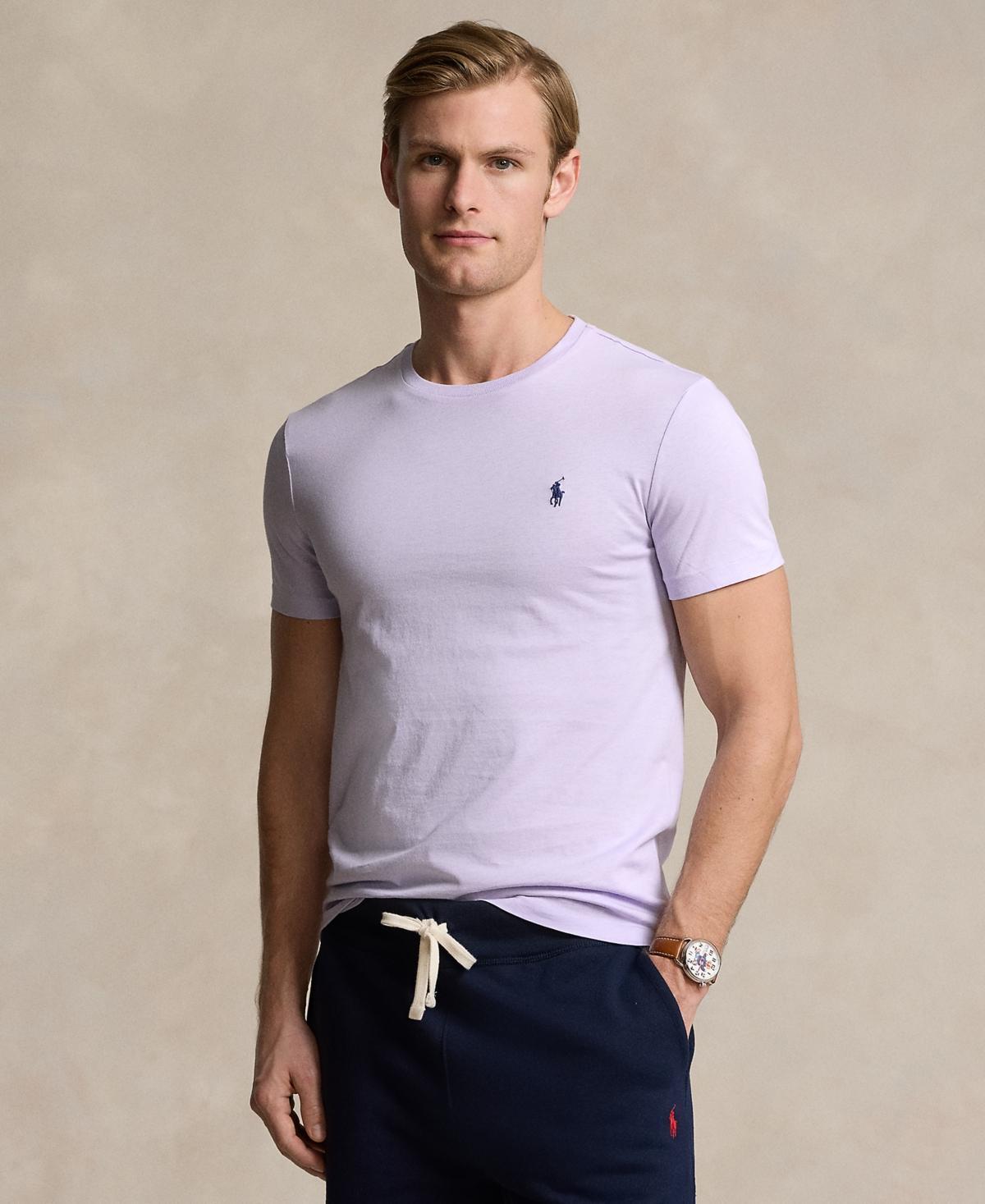 Polo Ralph Lauren Mens Classic-Fit Jersey Crewneck T-Shirt Product Image