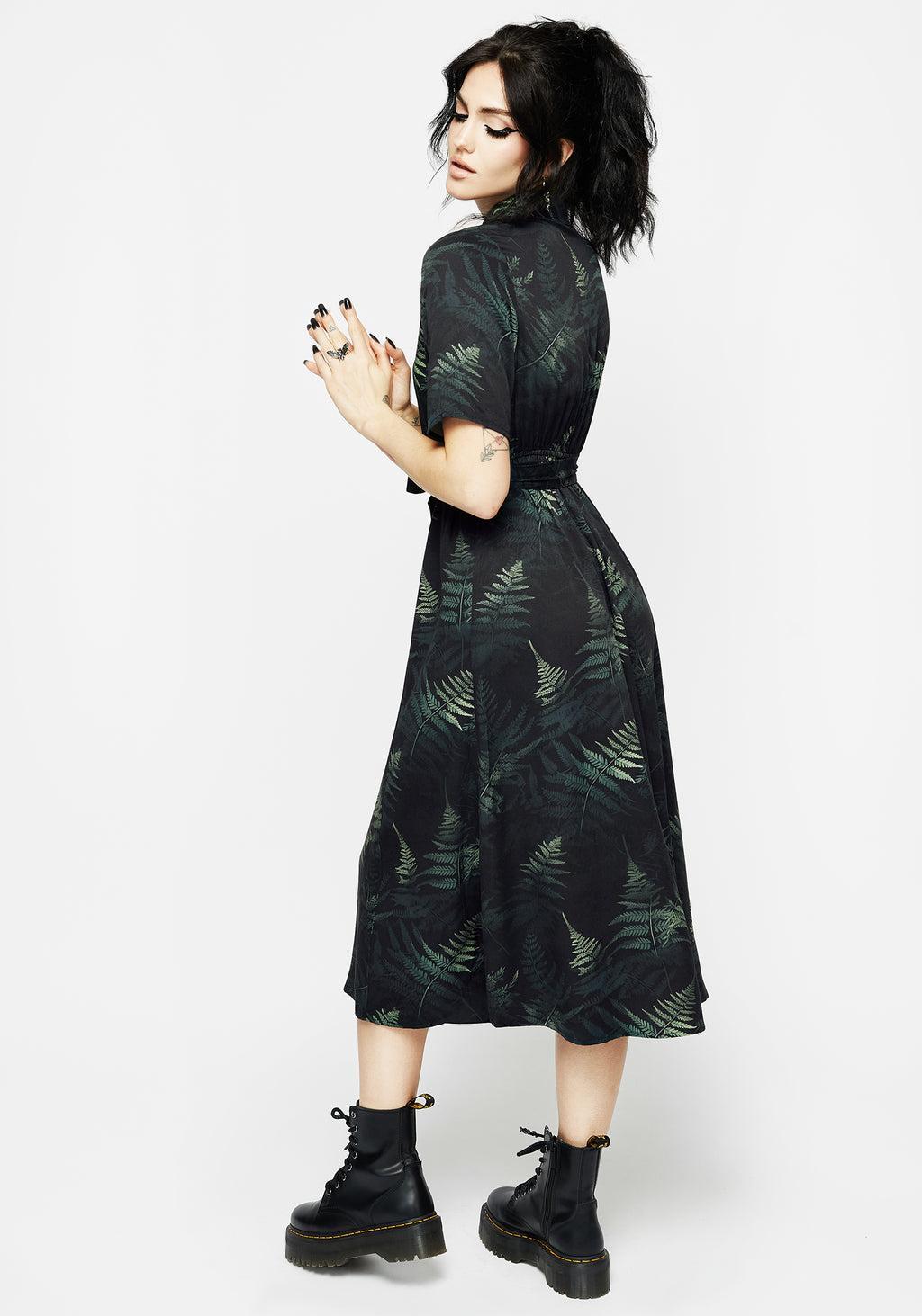 Fernery Midi Shirt Dress Product Image