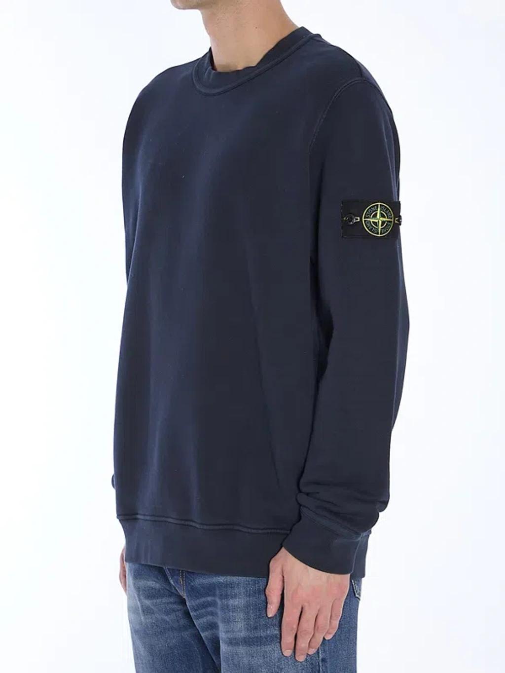 STONE ISLAND Sweatshirt In Blue Product Image