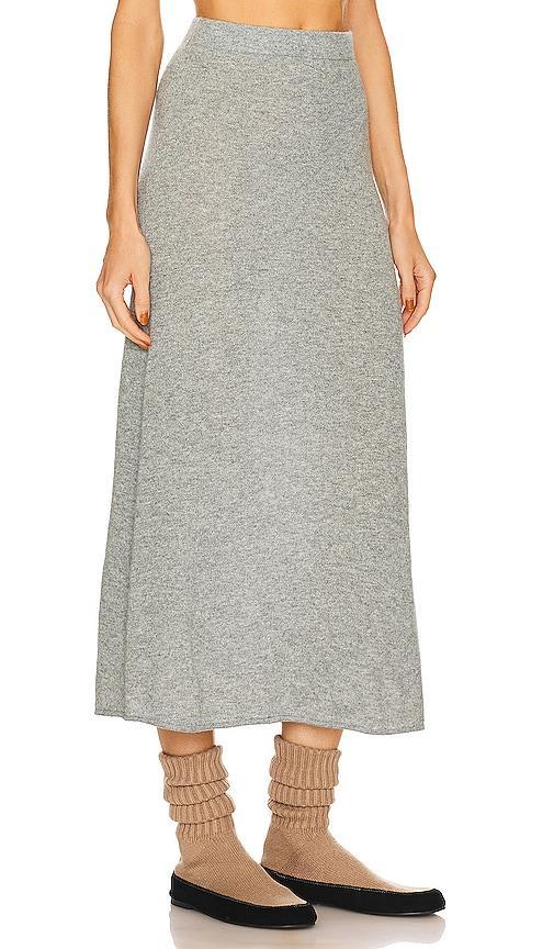 Helsa Einer Cashmere Midi Skirt Grey. (also in XS, S, M, L, XXS). Product Image