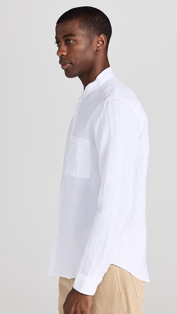 NN07 Eddie Linen Band Collar Shirt | Shopbop Product Image