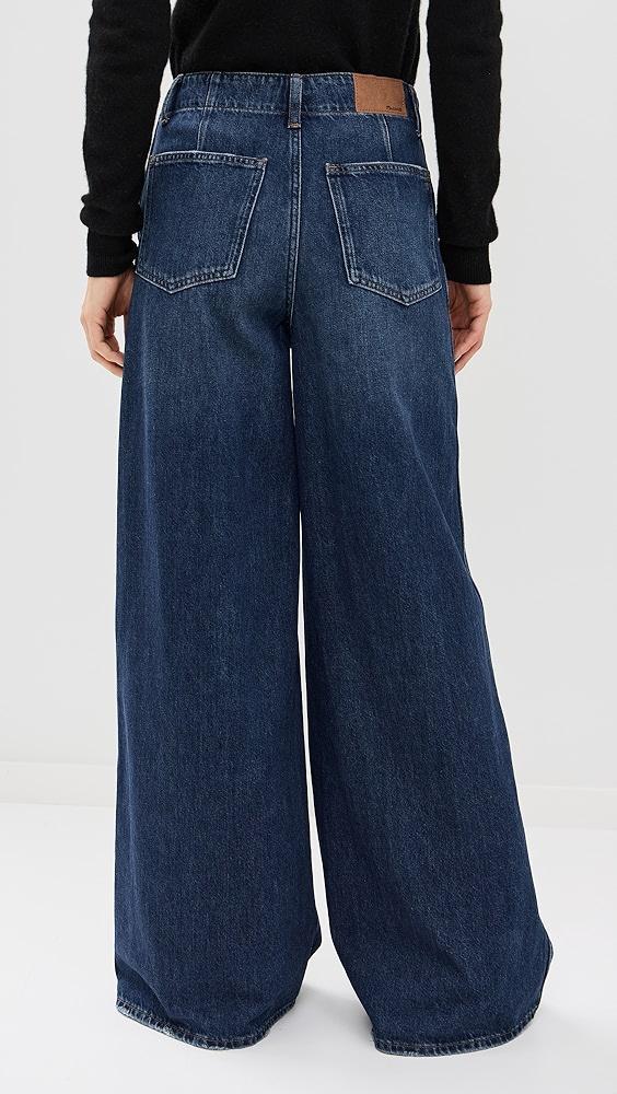 Madewell Dark Wide Sweep Trousers | Shopbop Product Image