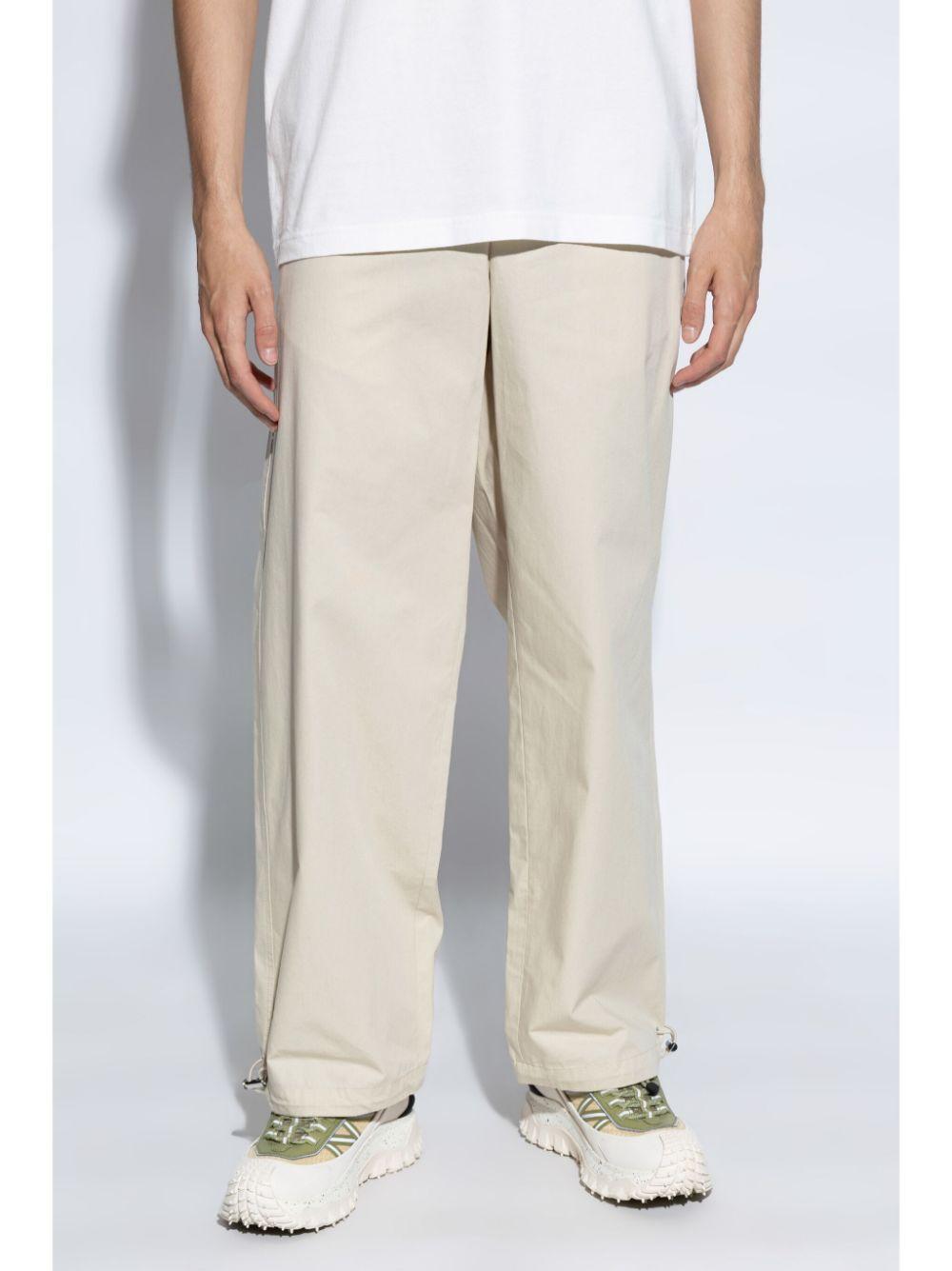 MONCLER Loose Fitting Pants In Lightbeige Product Image