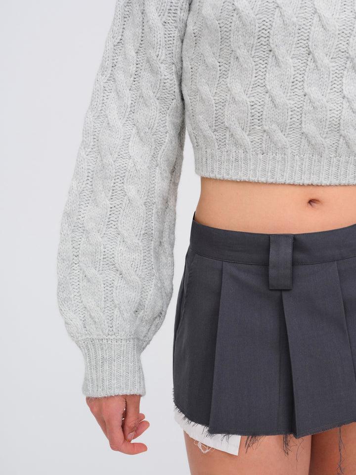 Lise Chunky Sweater — Grey Product Image