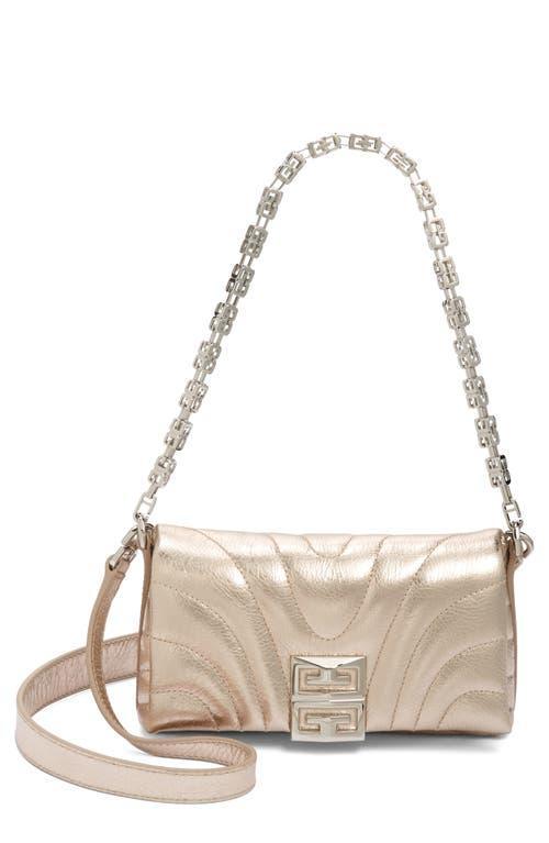 Givenchy Micro 4G Soft Quilted Metallic Leather Crossbody Bag Product Image