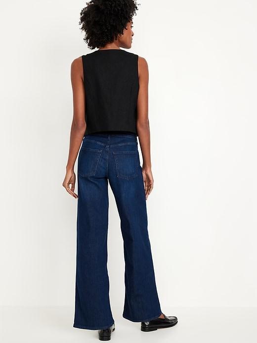 High-Waisted Wow Wide-Leg Jeans Product Image