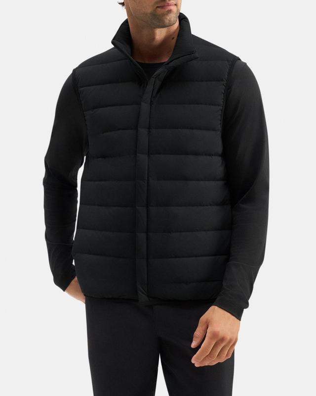 Quilted Zip Vest in Stretch Poly Product Image