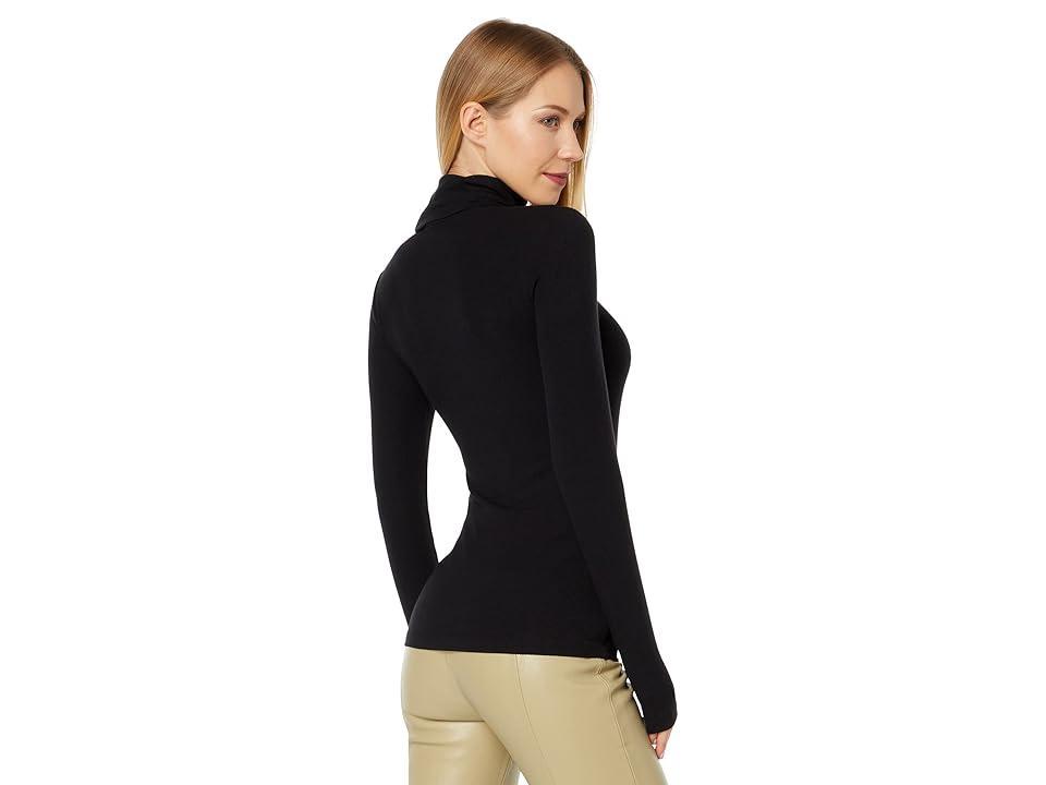 Sanctuary Essentials Turtleneck Long Sleeve Rib Knit Shirt Product Image