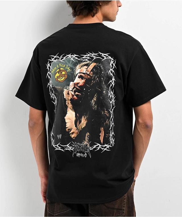 Primitive x WWE Mankind Black T-Shirt Product Image