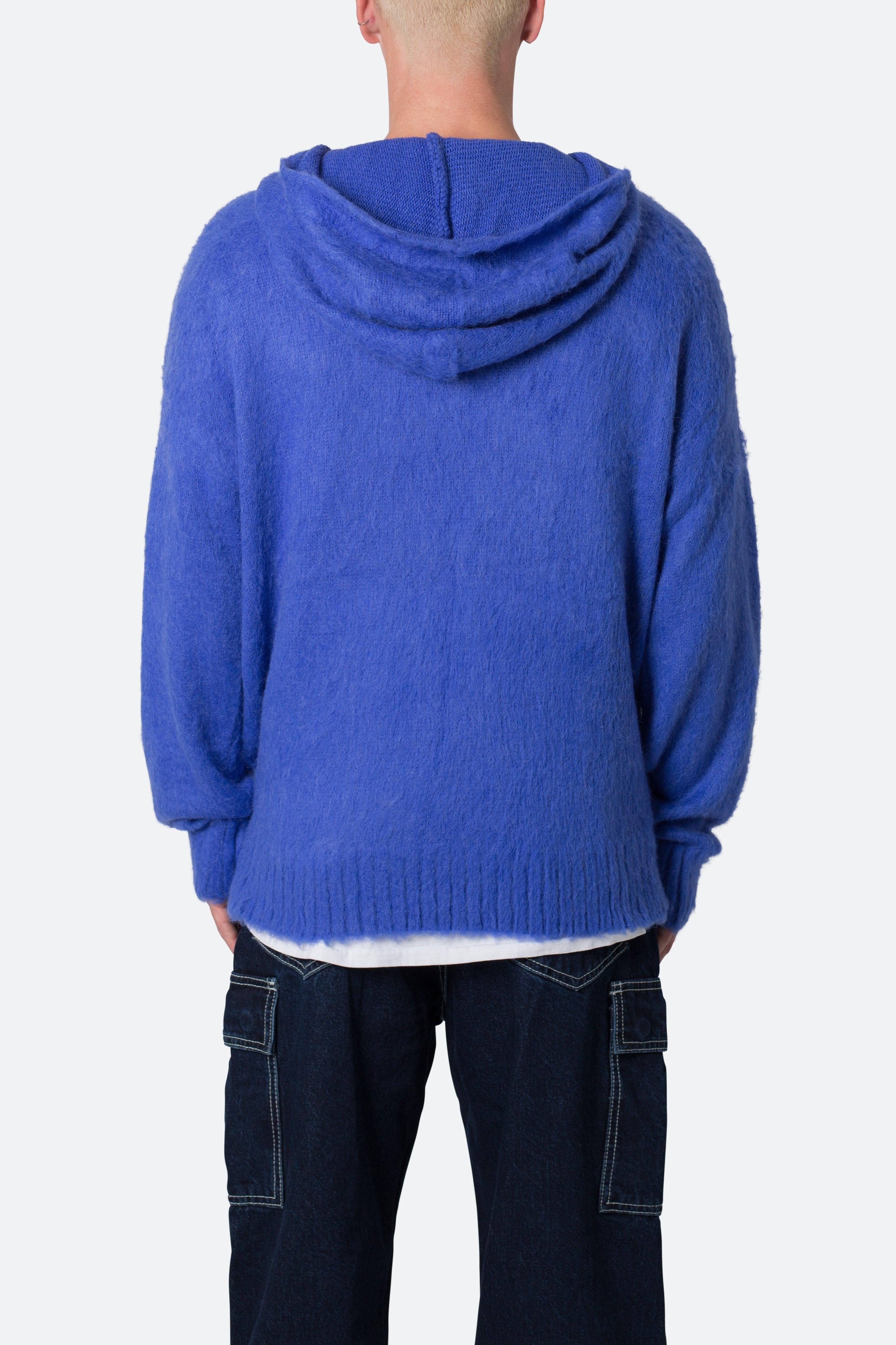 Mohair Hoodie - Blue Product Image