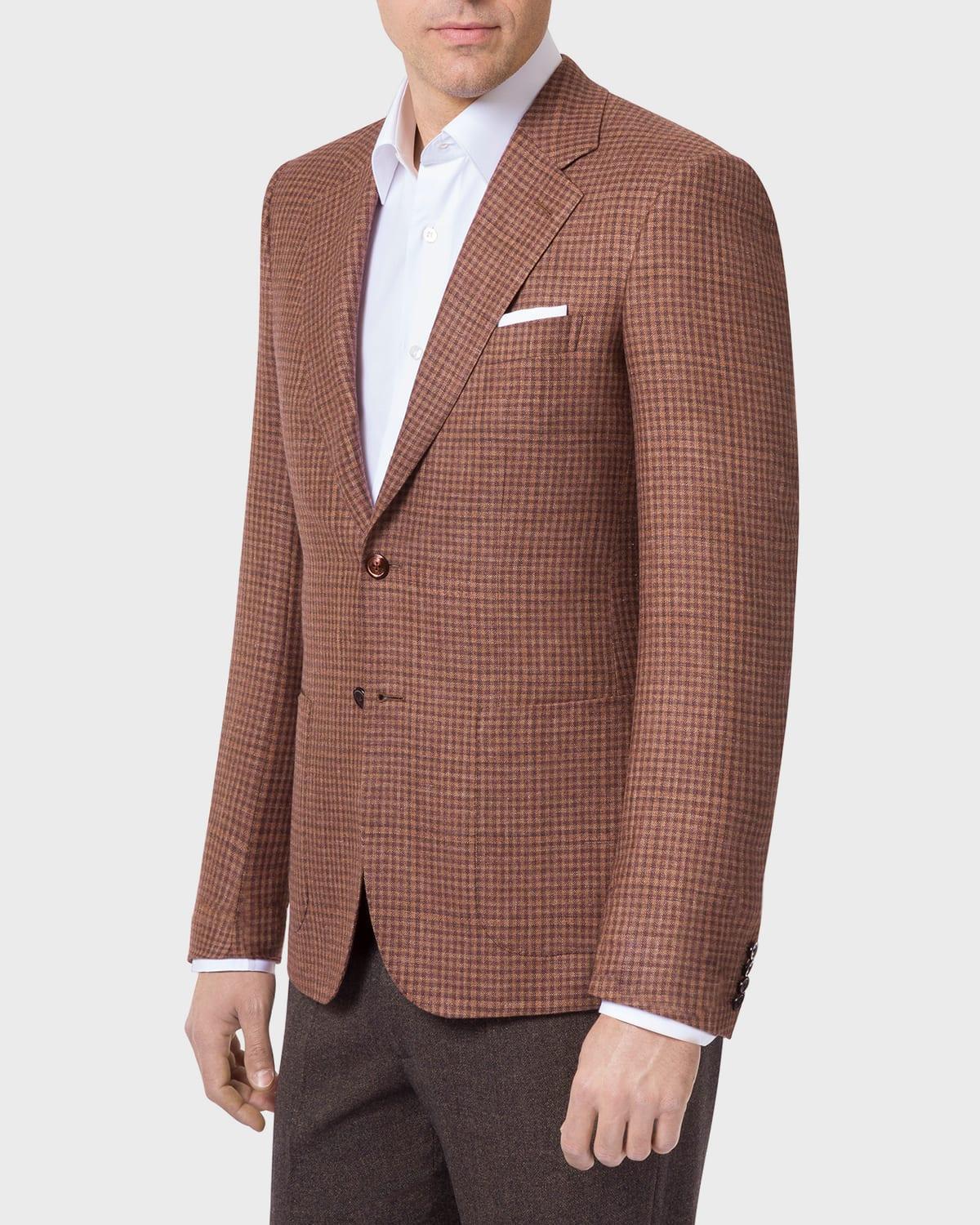 Mens Check Cashmere-Blend Sport Jacket Product Image