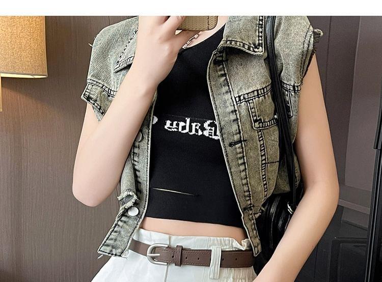 High Waist Pleated Casual Shorts With Rolled Hem Product Image