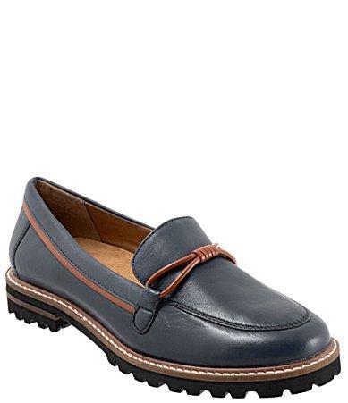 Trotters Fiora Leather Lug Sole Loafers Product Image