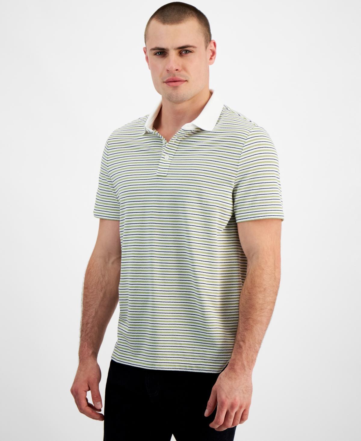 Michael Kors Mens Modern-Fit Stripe Polo Product Image