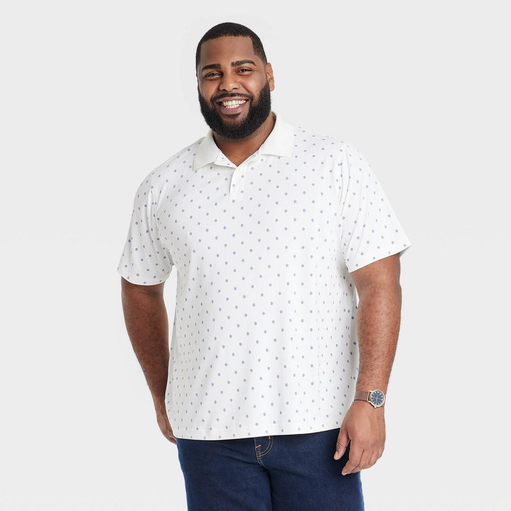 Mens Big & Tall Performance Polo Shirt - Goodfellow & Co White 3XL Product Image