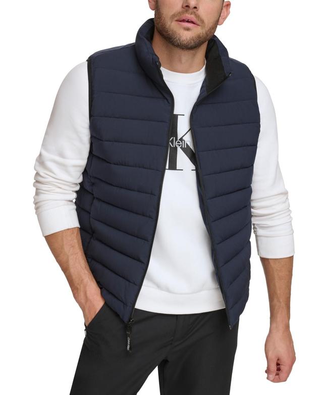 Calvin Klein Mens Stretch Puffer Vest - Ebony Product Image