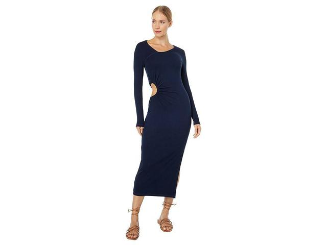 SUNDRY Long Sleeve Side Cutout Dress Women's Clothing Product Image