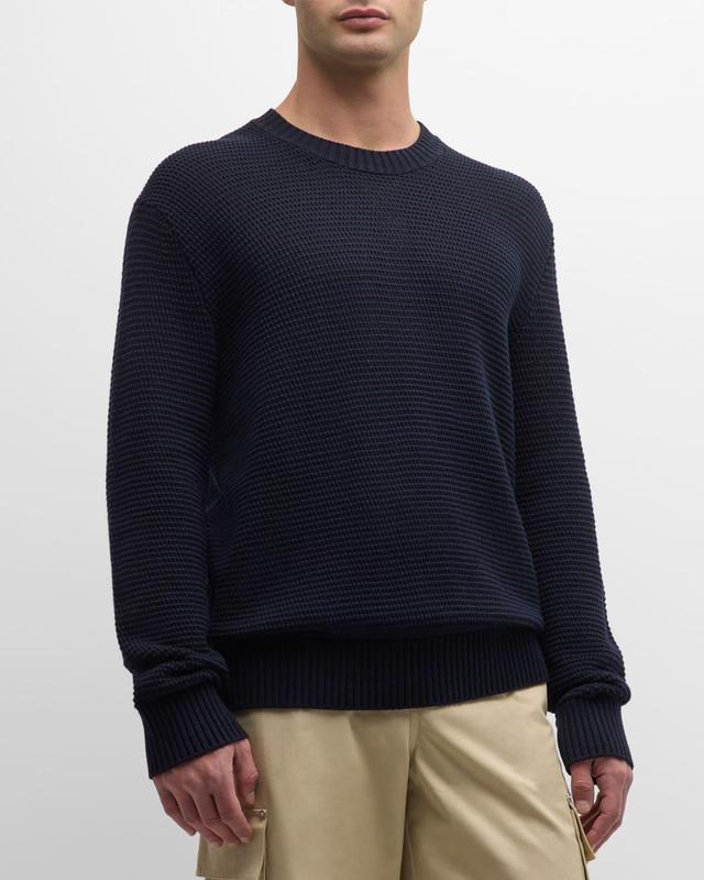 Mens Textured Wool-Blend Sweater Product Image
