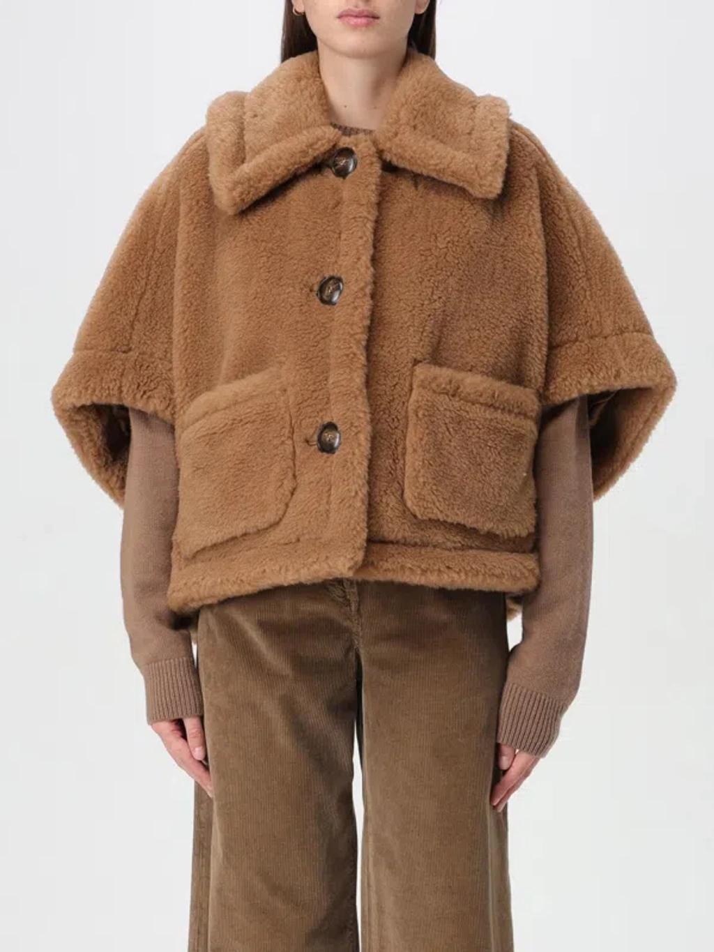 MAX MARA Brown Terzo Jacket In Dark Brown Product Image