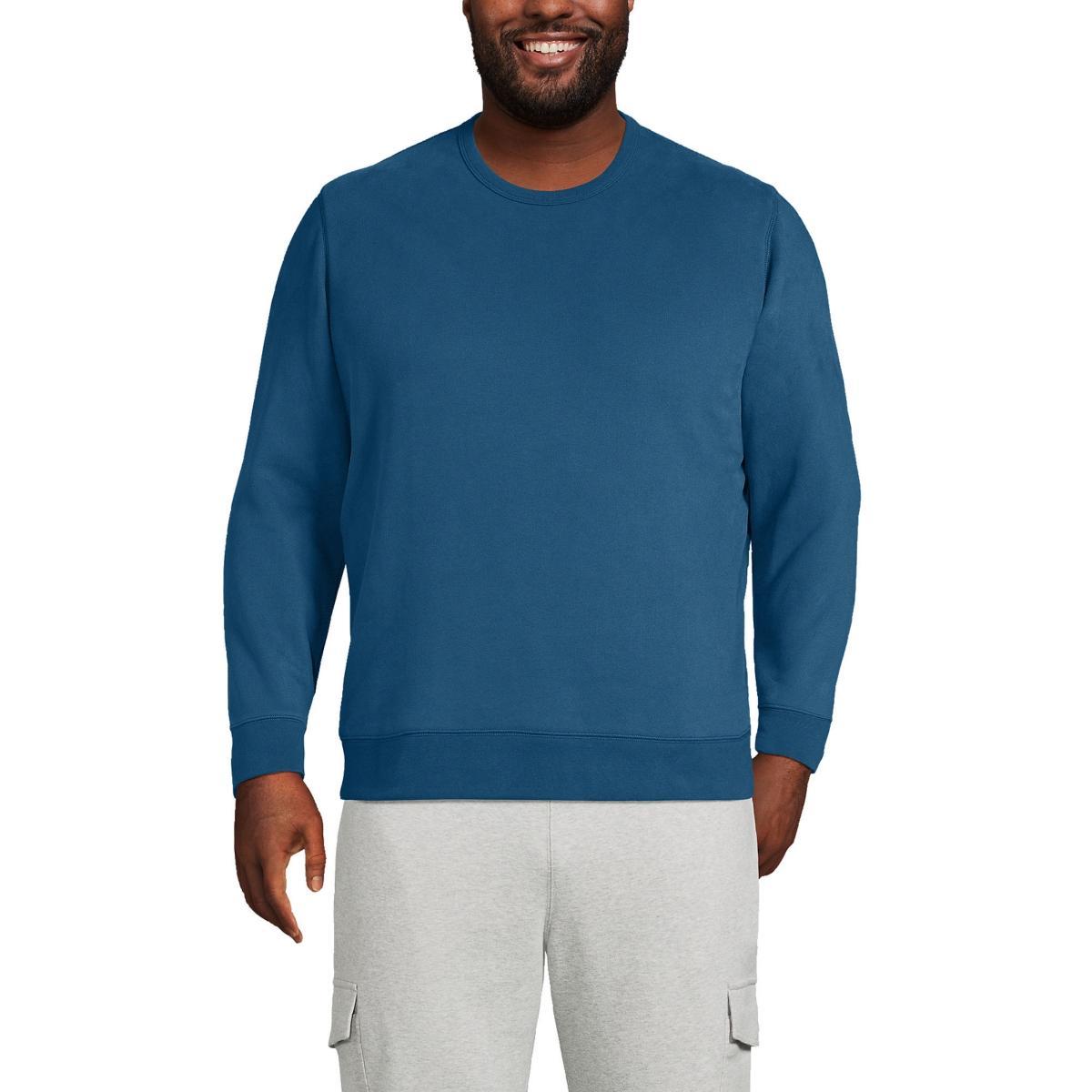 Lands End Mens Big and Tall Serious Sweats Crewneck Sweatshirt Product Image