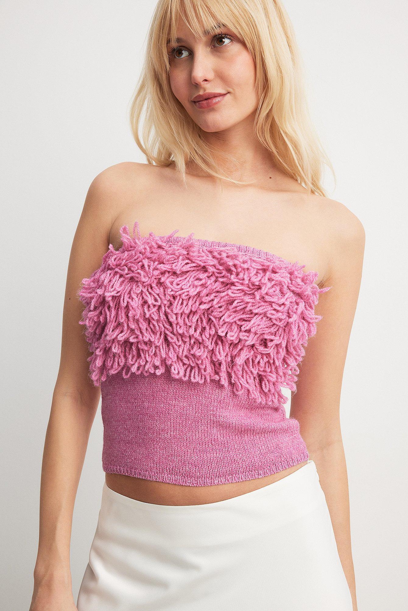 Frill Detailed Knitted Tube Top product image