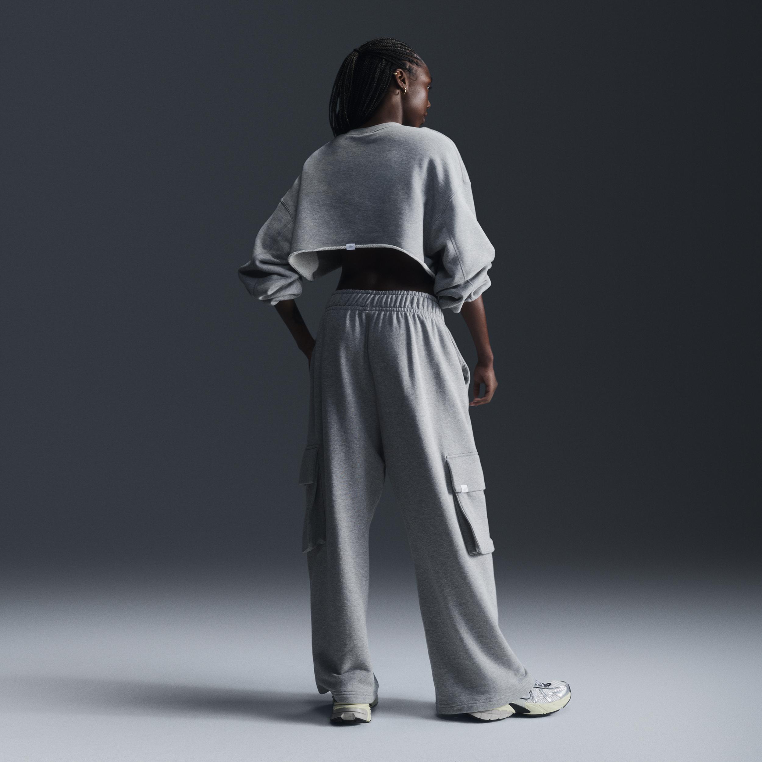 Nike Sportswear Women's Low-Rise Oversized French Terry Open-Hem Pants Product Image