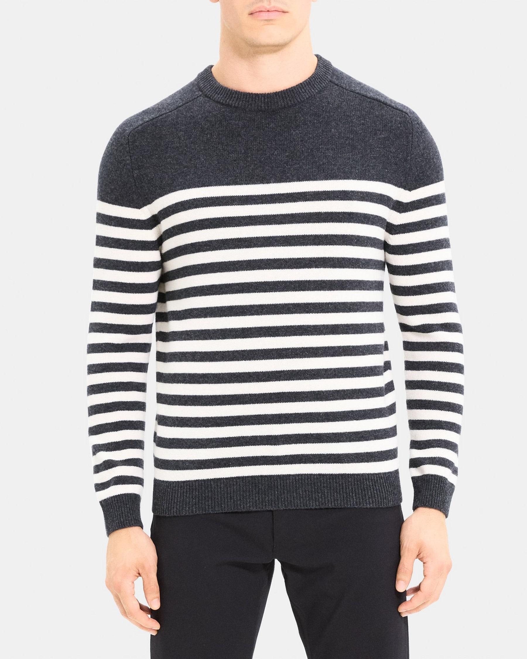 Striped Sweater in Wool-Cashmere Product Image