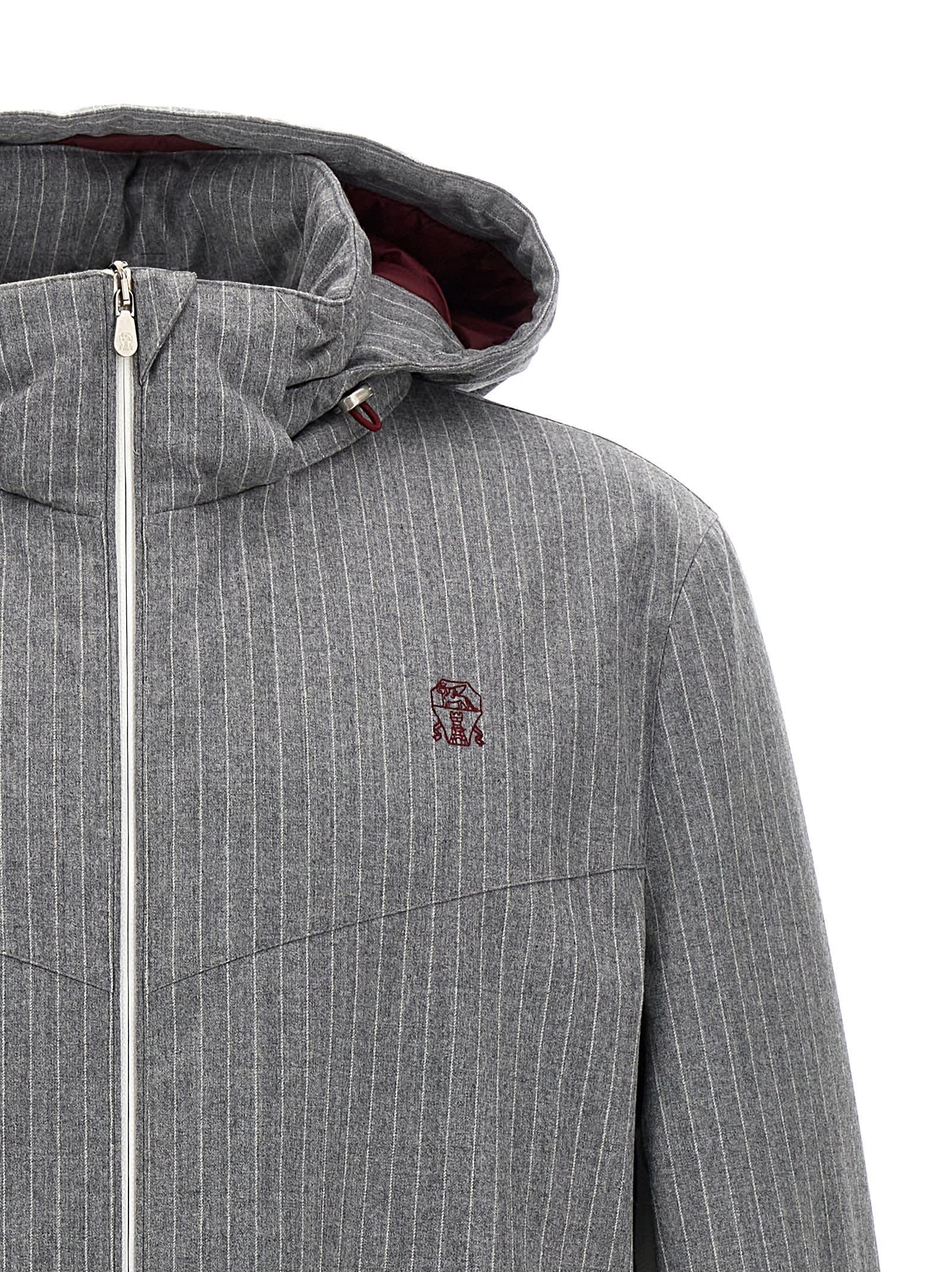 Wool Ski Jacket In Gray Product Image