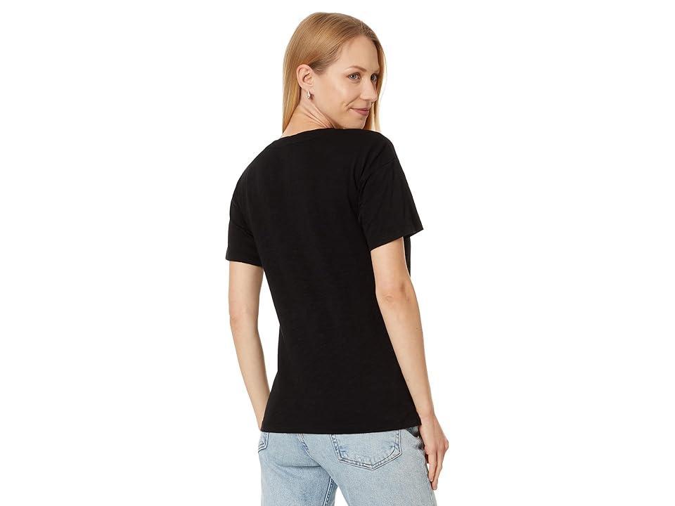 Mod-o-doc Short Sleeve V-Neck Boxy Tee Women's Clothing Product Image