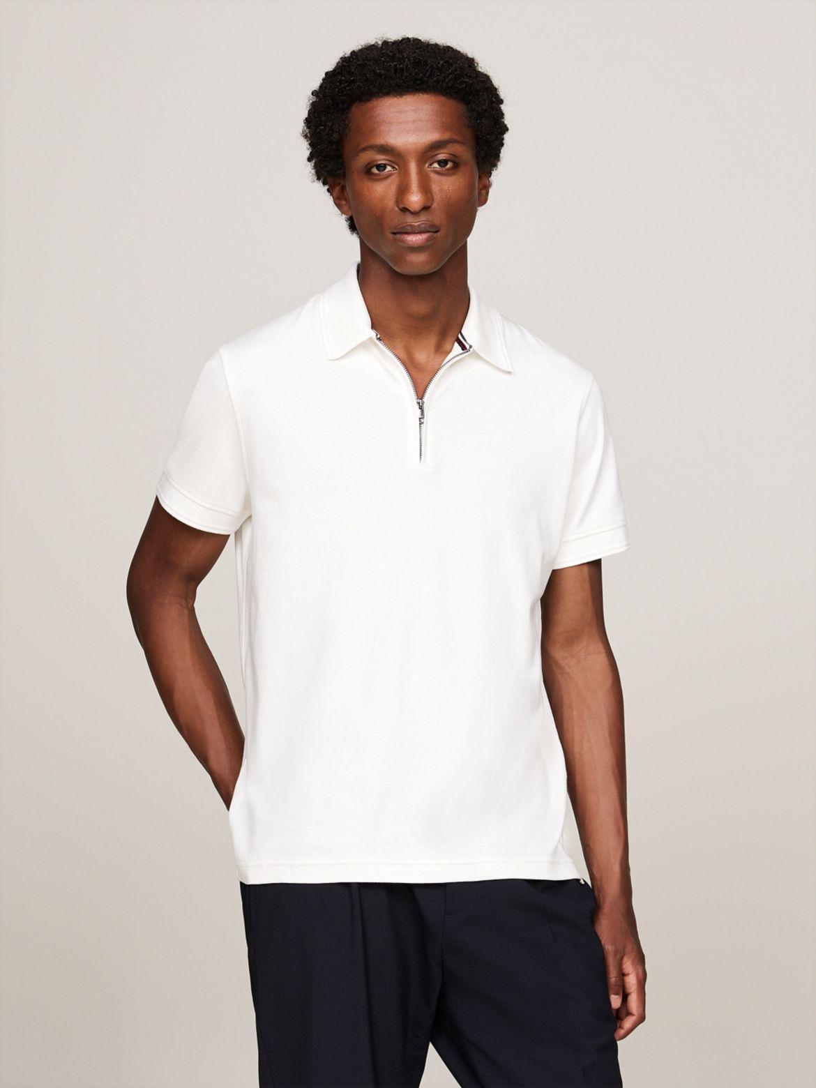 Tommy Hilfiger Men's Slim Fit Interlock Zip Polo Product Image